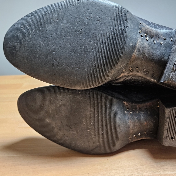 Nocona Boots Mens Black Leather Western Cowboy Boots Size 9D - Picture 7 of 15